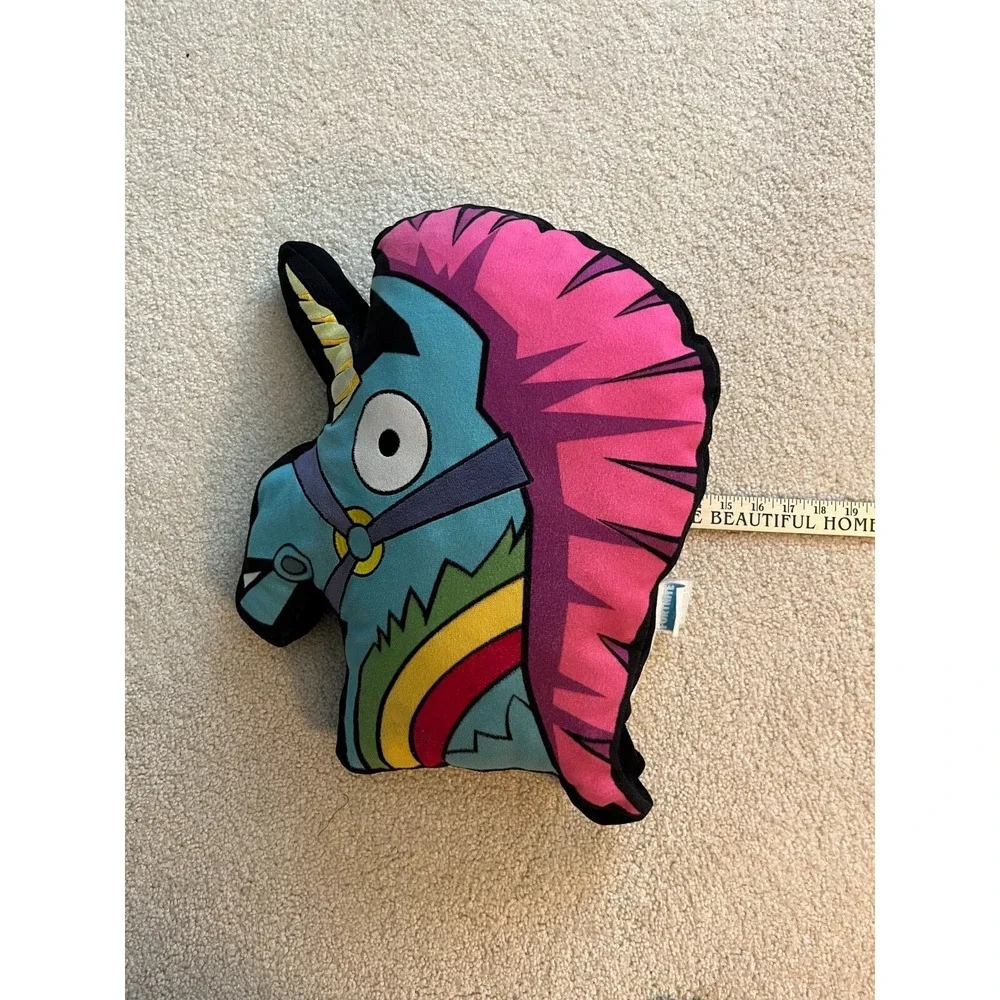 Fortnite Unicorn Plush Pillow - Llama Brite Rainbow Cushion‎ Epic Games 12